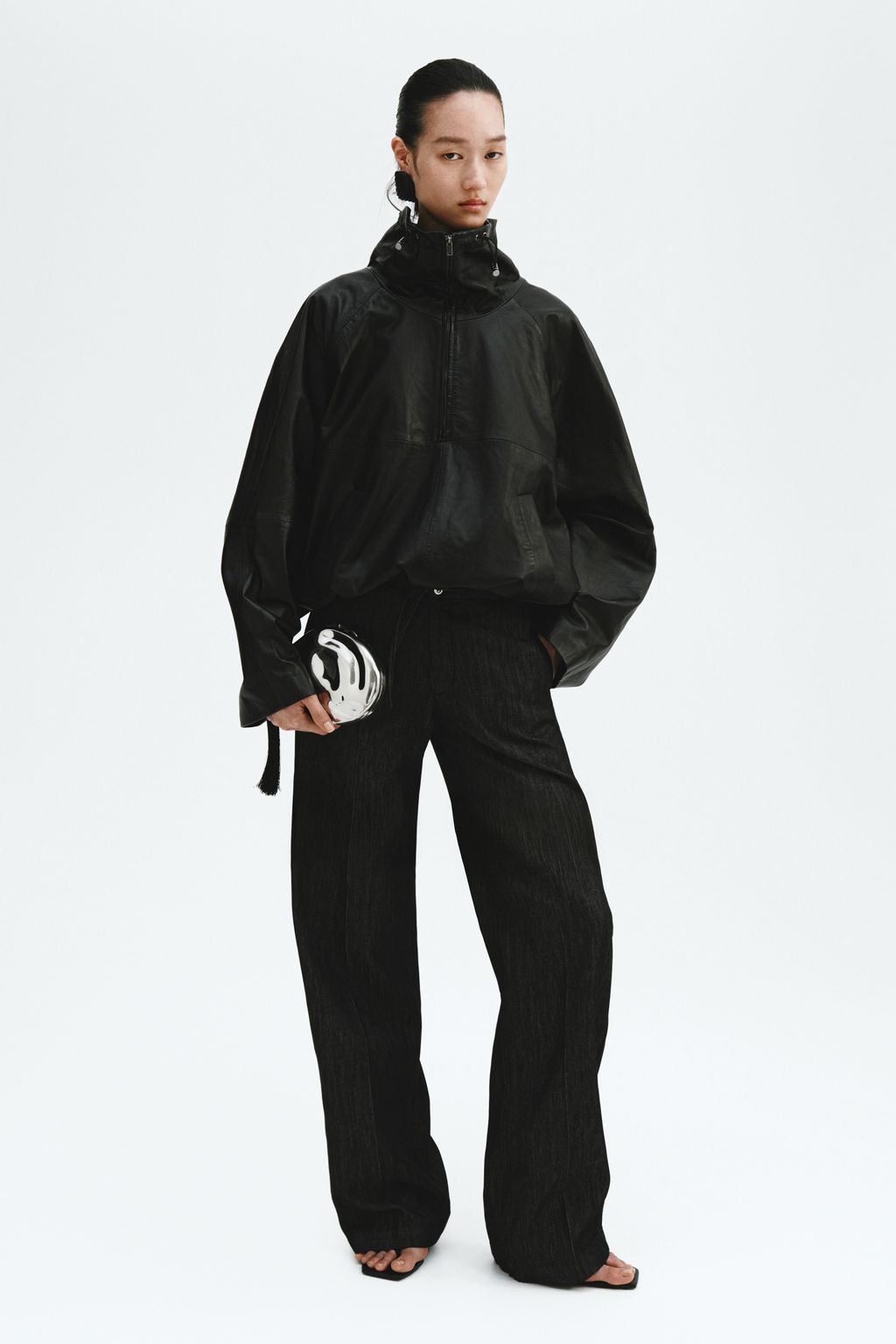 Pantal?n denim con cord?n de ajuste - H&m фото 2