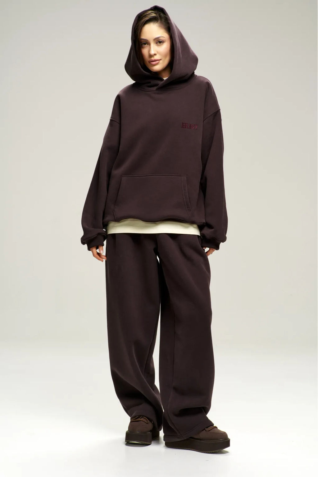 Брюки с начесом Brown - Erist store фото 7