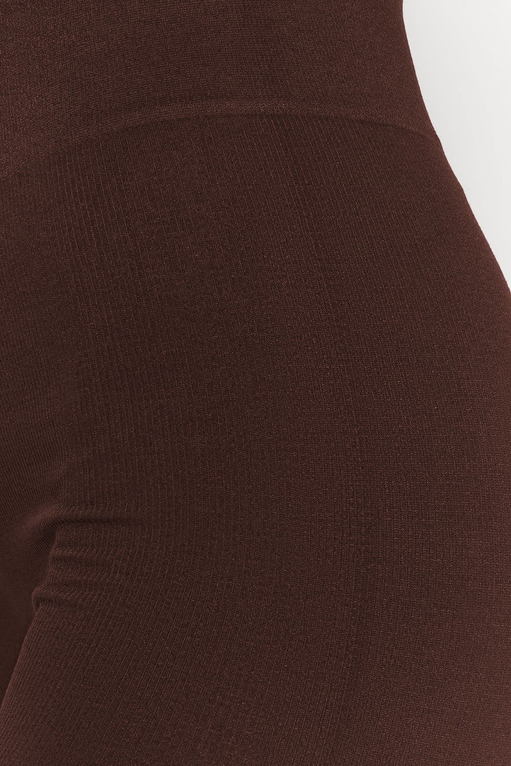 Koyu Kahverengi Seamless/Dikissiz Tam Boy Orme Spor Tayt TWOAW20TA0071