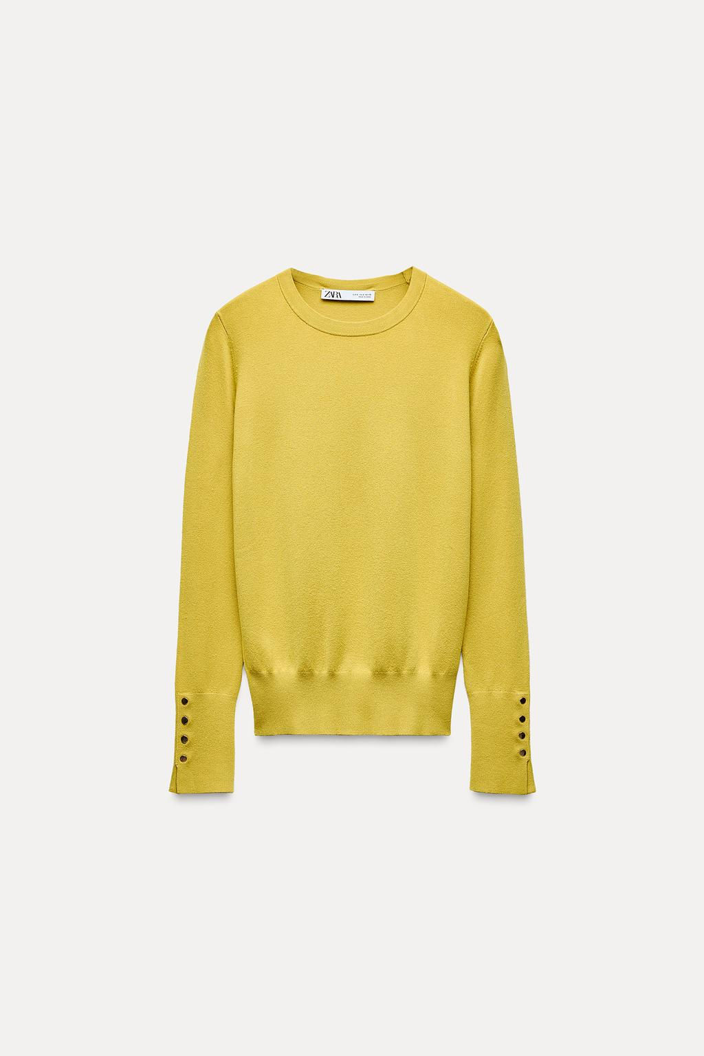 BASIC PLAIN KNIT SWEATER - Zara фото 19