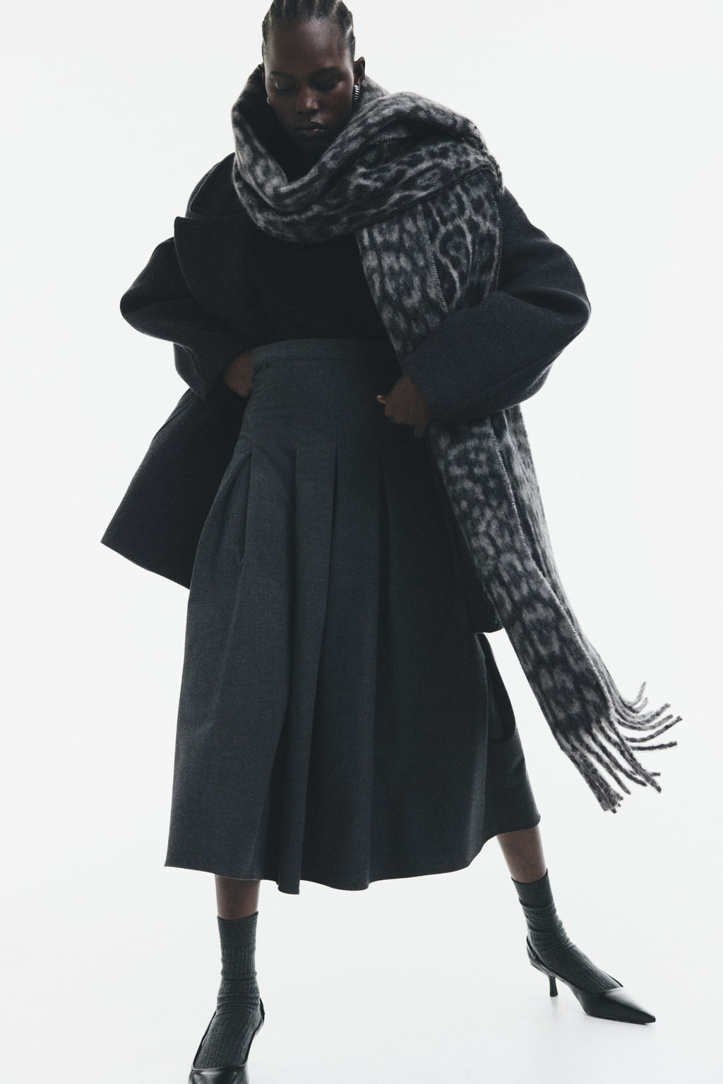 Falda midi tableada - H&m фото 7