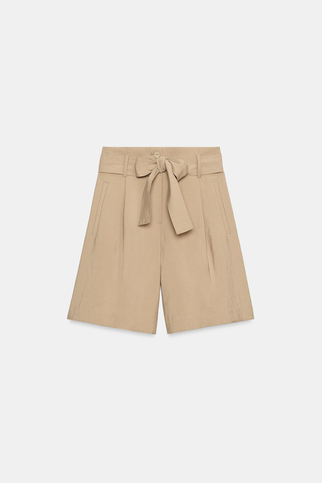 BERMUDA CINTUR?N LAZADA / Camel medio - Zara фото 6