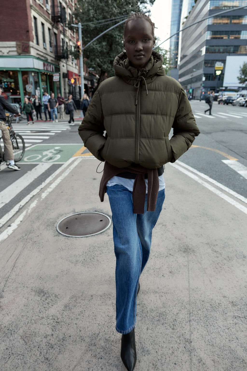 SHORT HOODIE WATER AND WIND PROTECTION ANORAK - Zara фото 2