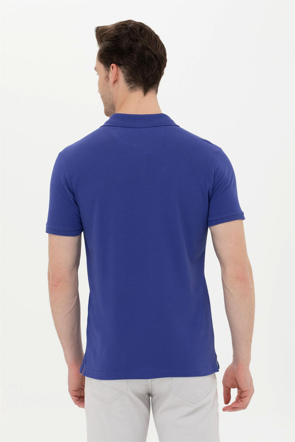 Мужская синяя базовая футболка - U.s. polo assn фото 12