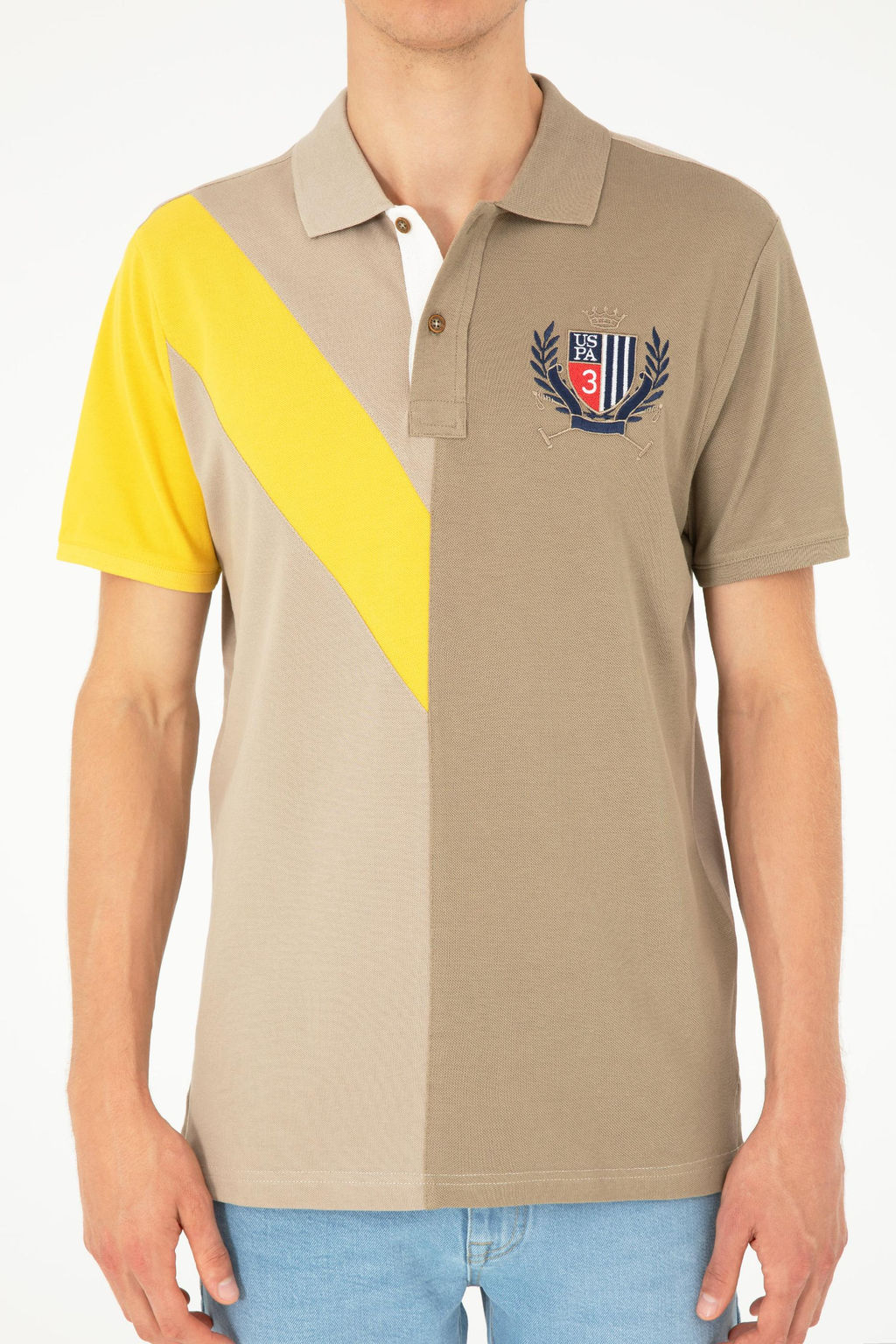 Мужская футболка светло-хаки Неожиданная скидка в корзине - U.s. polo assn фото 6