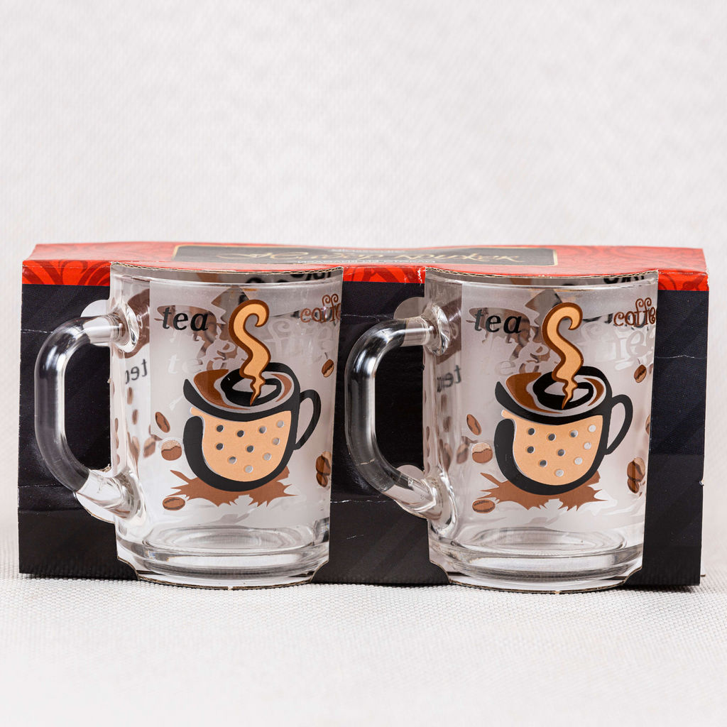 Набор кружек 2 шт 255 мл, с деколью арт. 55029/ 1335