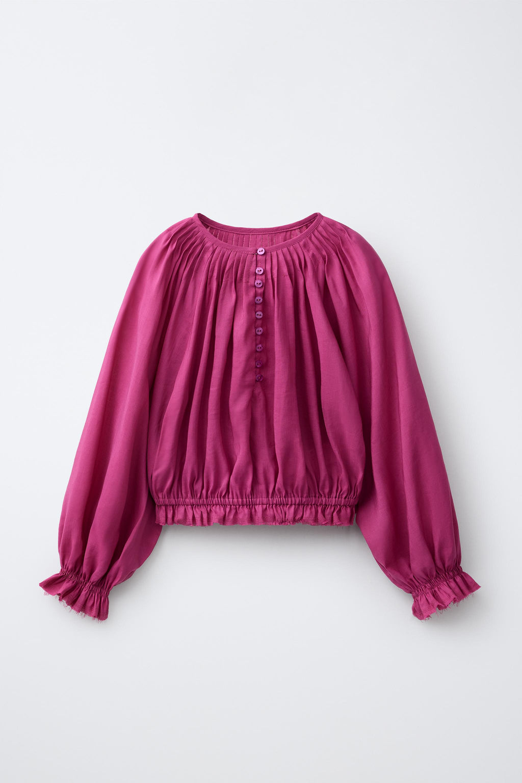BLUSA JARETAS CON RAMIO / Frambuesa - Zara фото 2