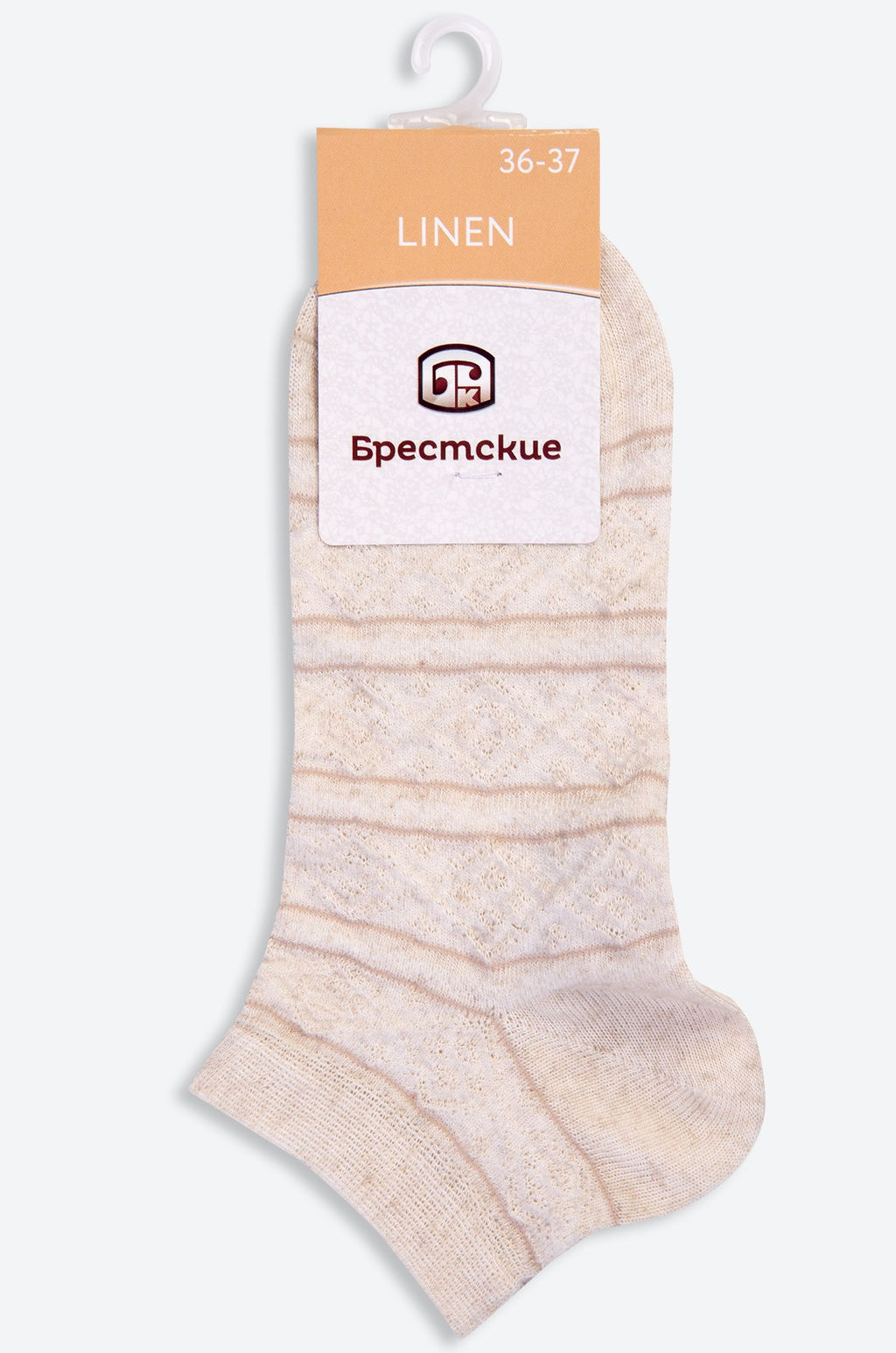 Цена за 2 шт. Женские укороченные носки с добавлением вискозы и льна Брестские  фото 3