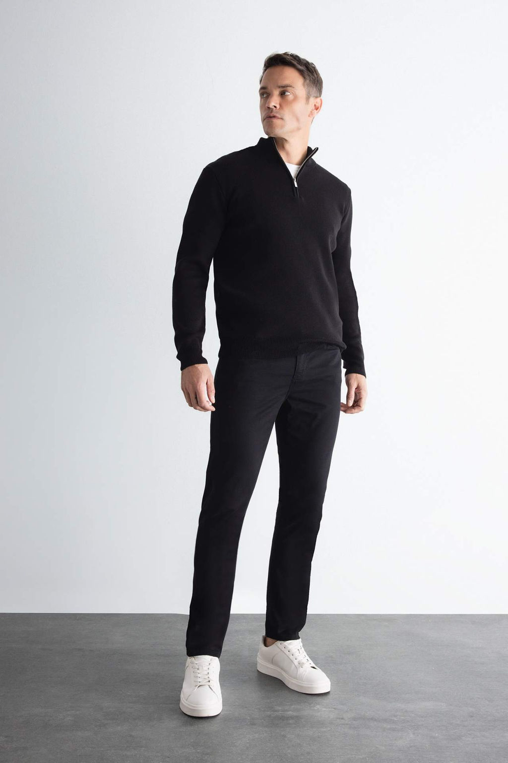 Chino Kanvas Pantolon Slim Fit Dar Kesim Pamuklu Esnek Dar Paca - Defacto фото 5