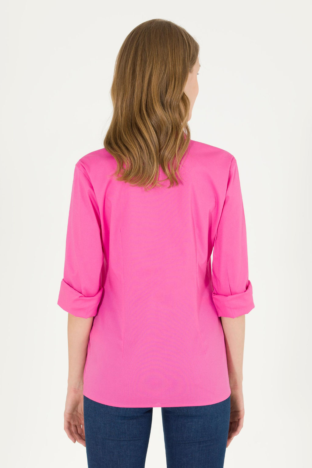 U. S. Polo Assn Женская розовая базовая рубашка с длинным рукавом - U.s. polo assn фото 5