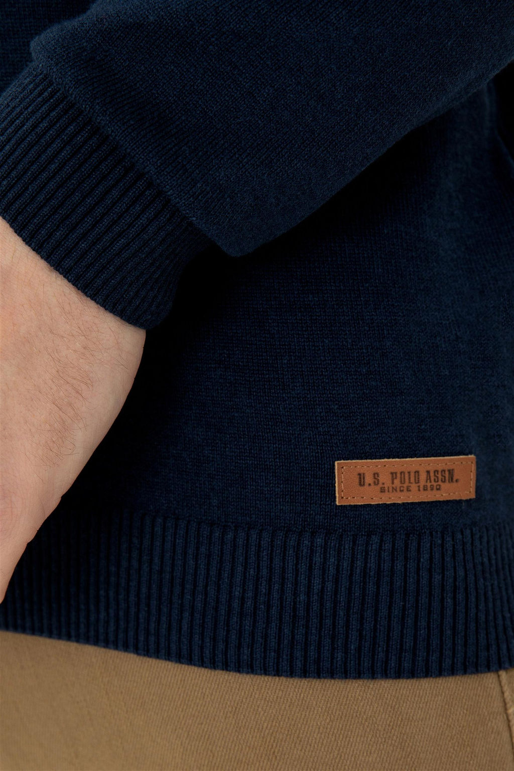U. S. Polo Assn Мужской темно-синий свитер - U.s. polo assn фото 7