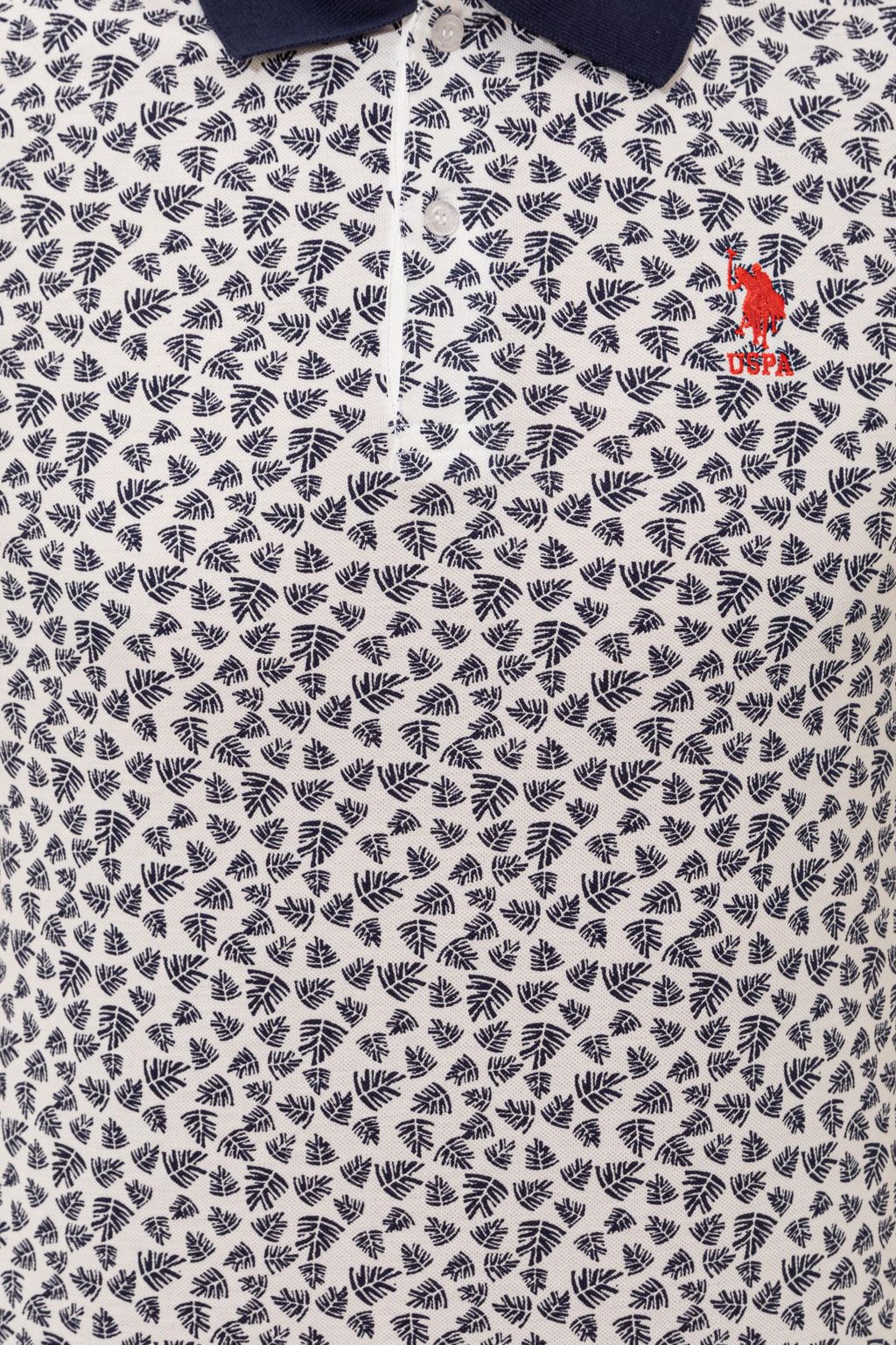 U. S. Polo Assn Мужская темно-синяя футболка с воротником-поло - U.s. polo assn фото 6