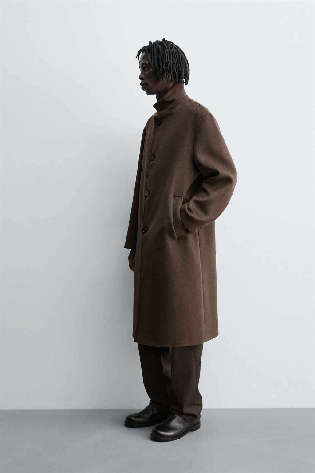 TEXTURED WOOL COAT