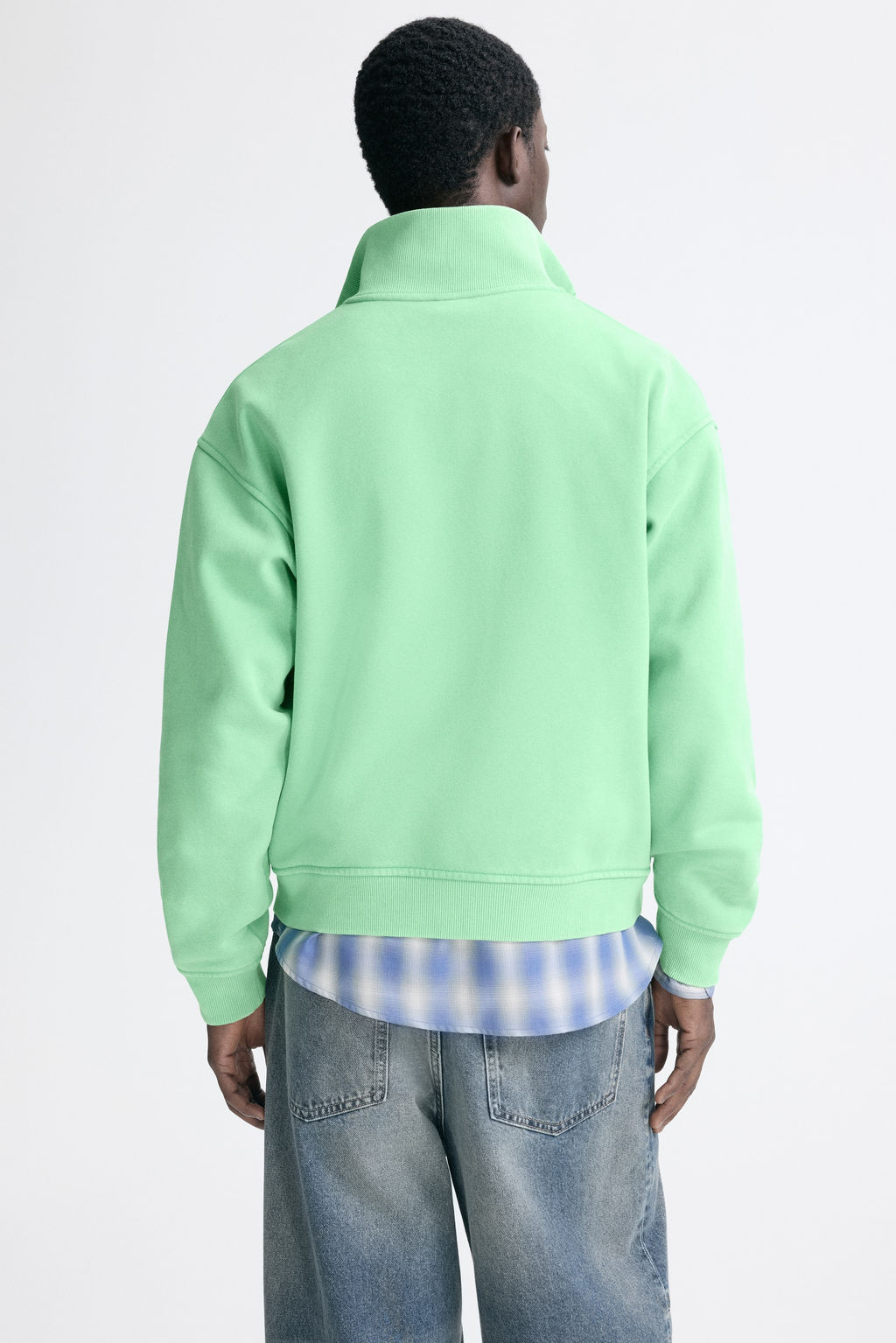 Chaqueta sudadera boxy con cremallera Loose Fit - H&m фото 6
