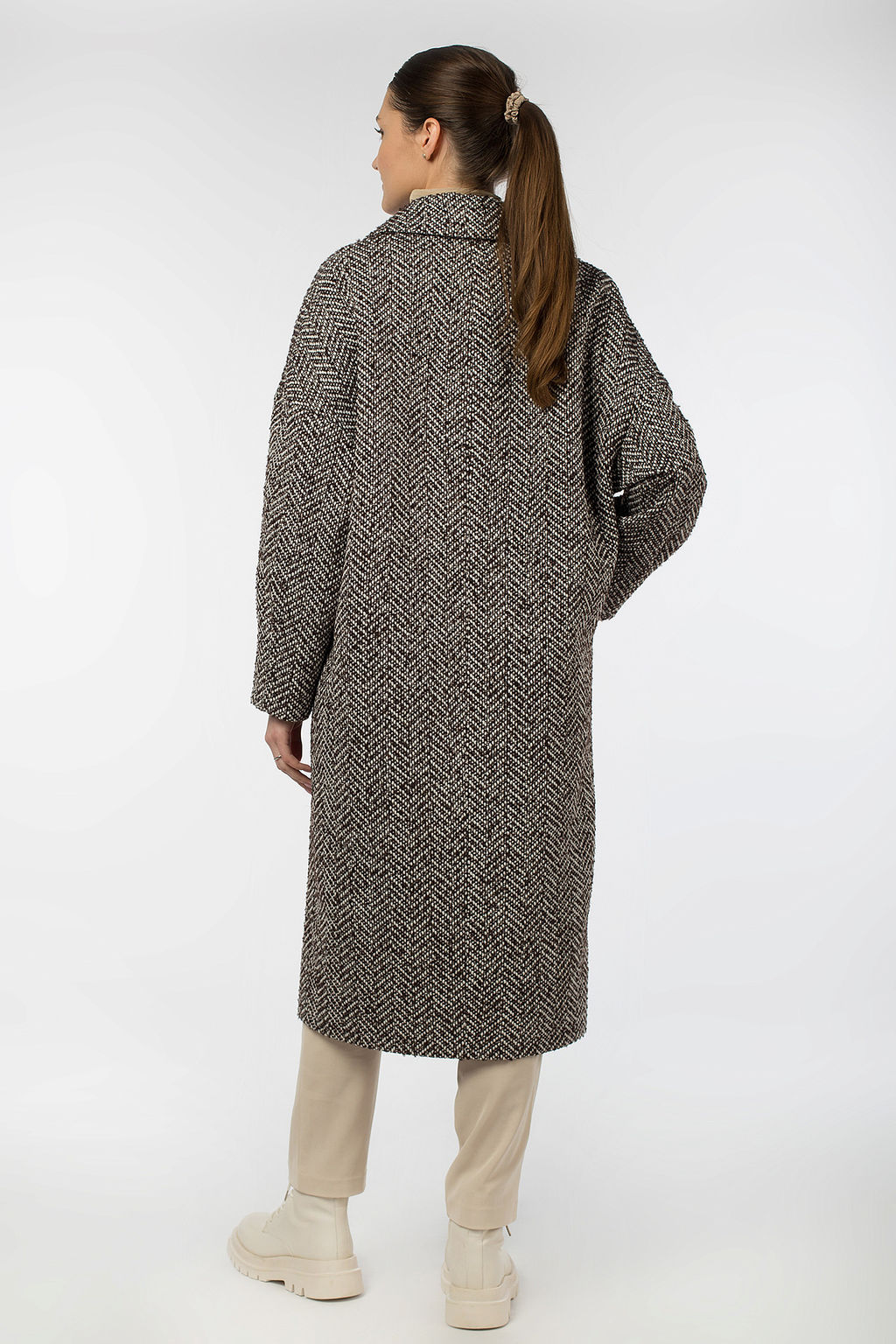 Пальто женское демисезонное в составе шерсть 60% - El podio фото 4