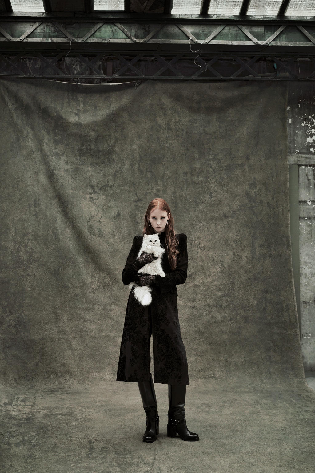 ZW COLLECTION LIMITED EDITION JACQUARD VELVET COAT