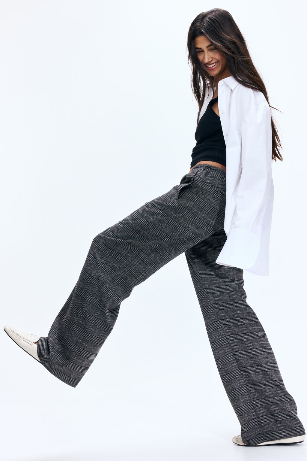 Pantal?n con cord?n de ajuste - H&m фото 5