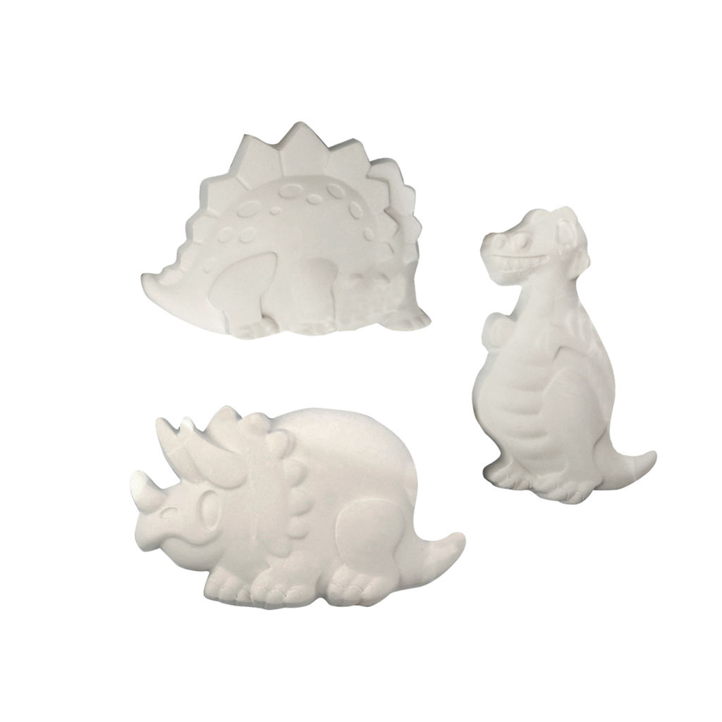 Заготовка для декорирования Love2art ВА-04 Набор заготовок для декорирования гипс 21 х 16 х 2 см 3 шт Динозаврики  фото 3