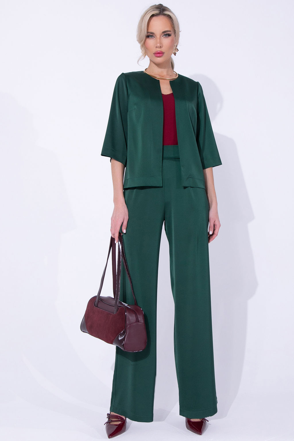 Костюм Итальянский шик 2 (изумрудный)