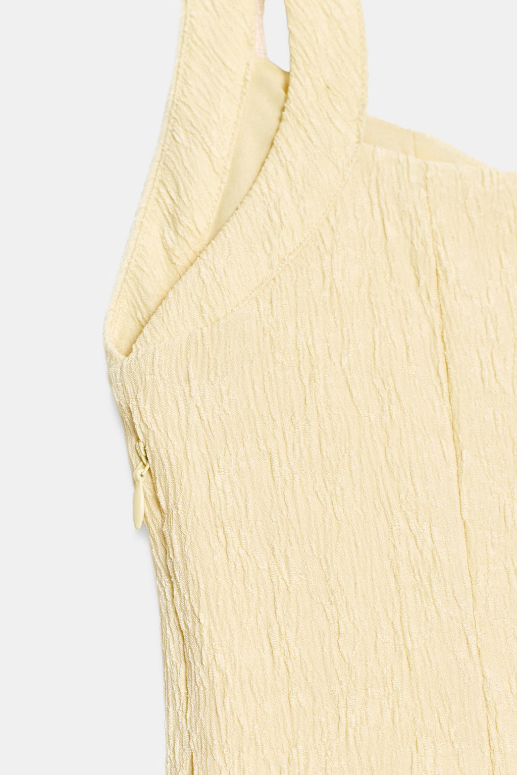 VESTIDO MINI TEXTURA GLOBO / Vainilla - Zara фото 9