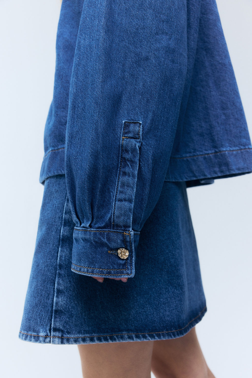 Camisa popover en denim - H&m фото 5