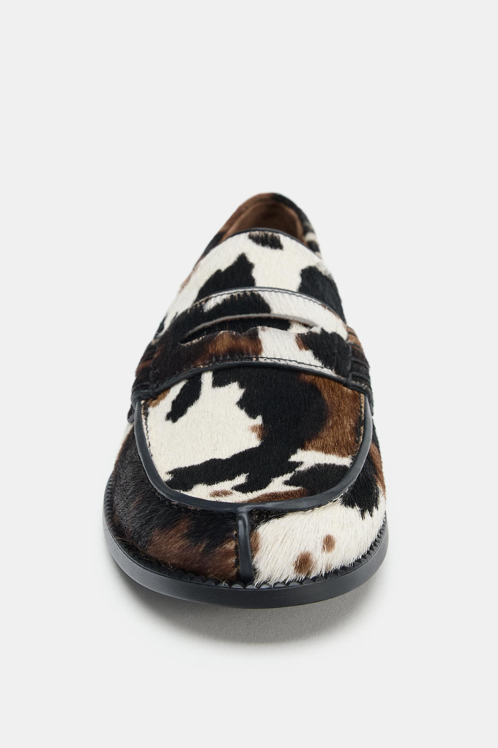 ANIMAL PRINT LEATHER LOAFERS - Zara фото 10
