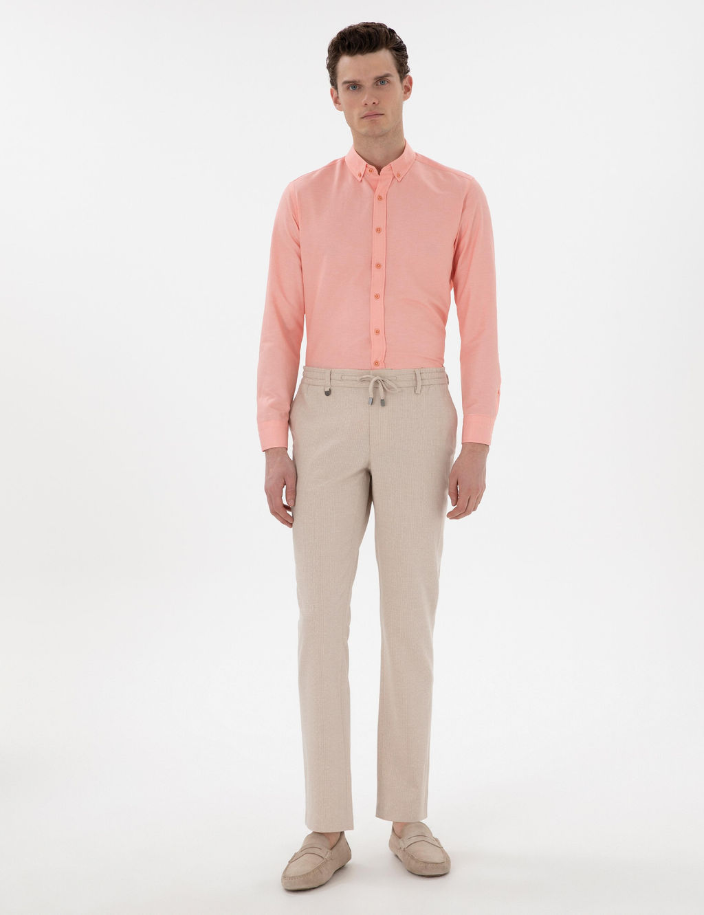Рубашка Pierre Cardin Regular Fit розовая