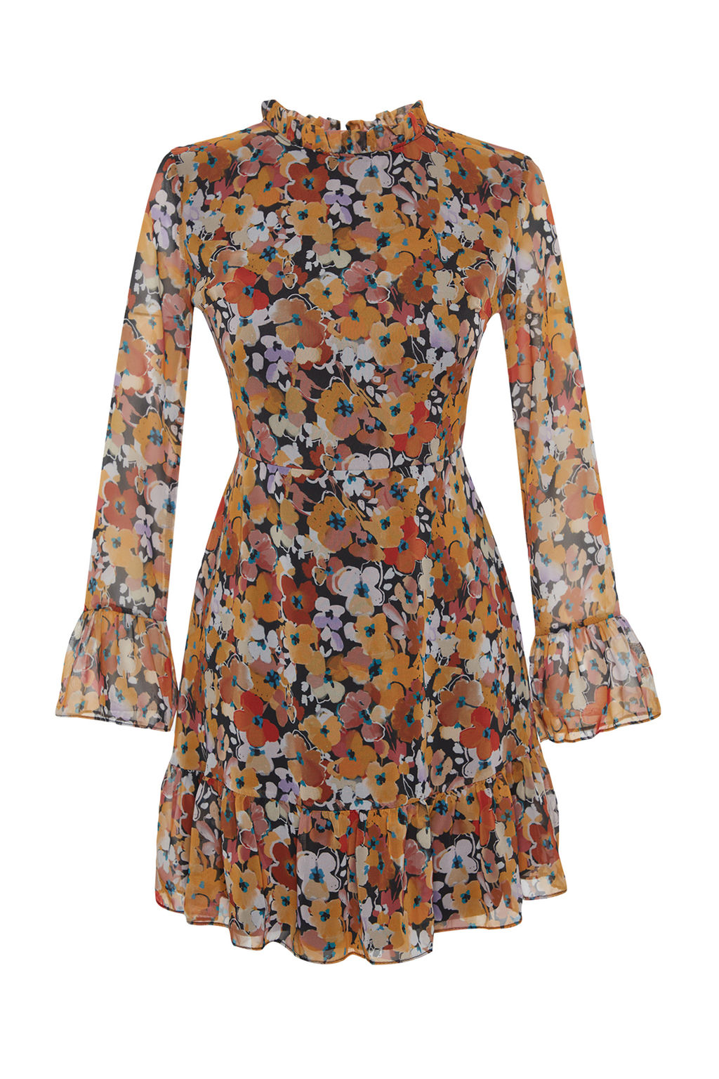 TRENDYOLMILLA Siyah Dik Yaka Dokuma Elbise TCLAW19LJ0076  фото 31