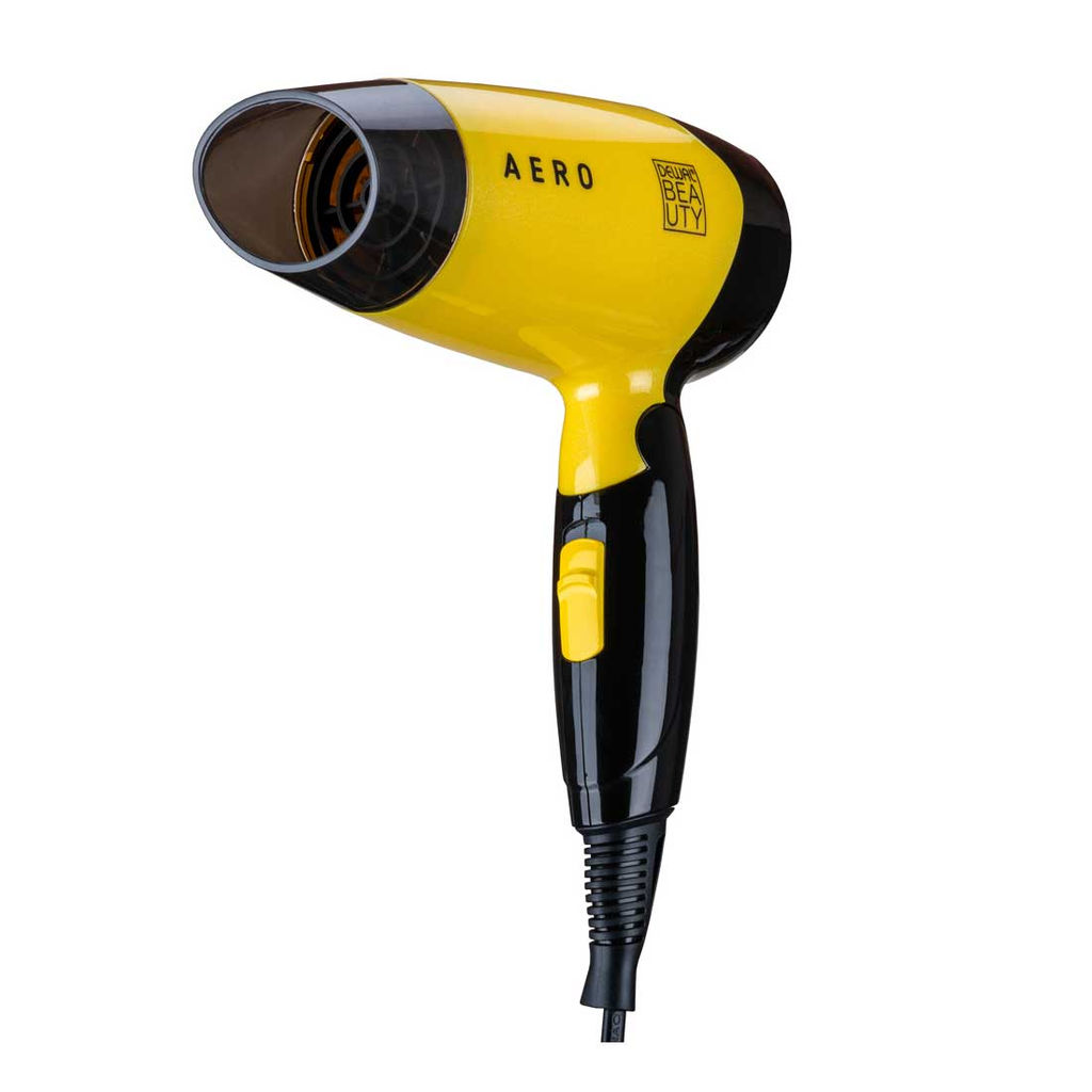 Dewal Beauty Фен для волос дорожный / Aero Yellow HD1002-Yellow, 1400 Вт, желтый