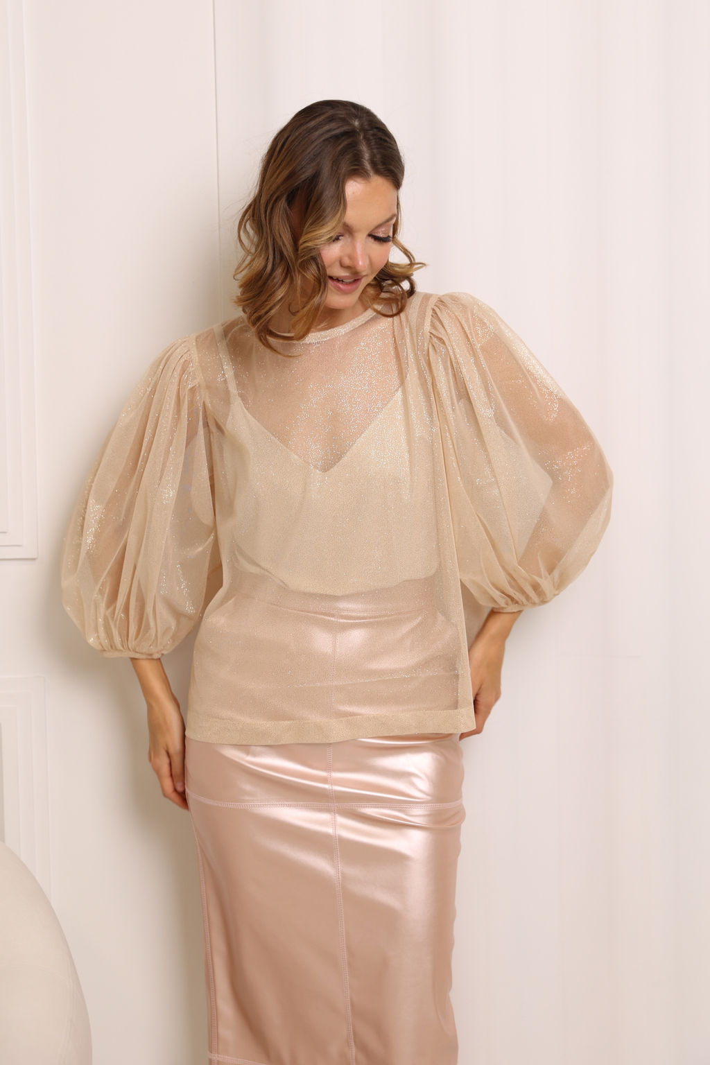 Блузка из фатина с топом в комплекте - Looklikecat фото 3