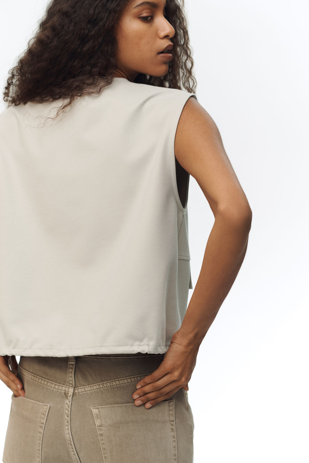 Top de punto con cord?n de ajuste - H&m фото 7