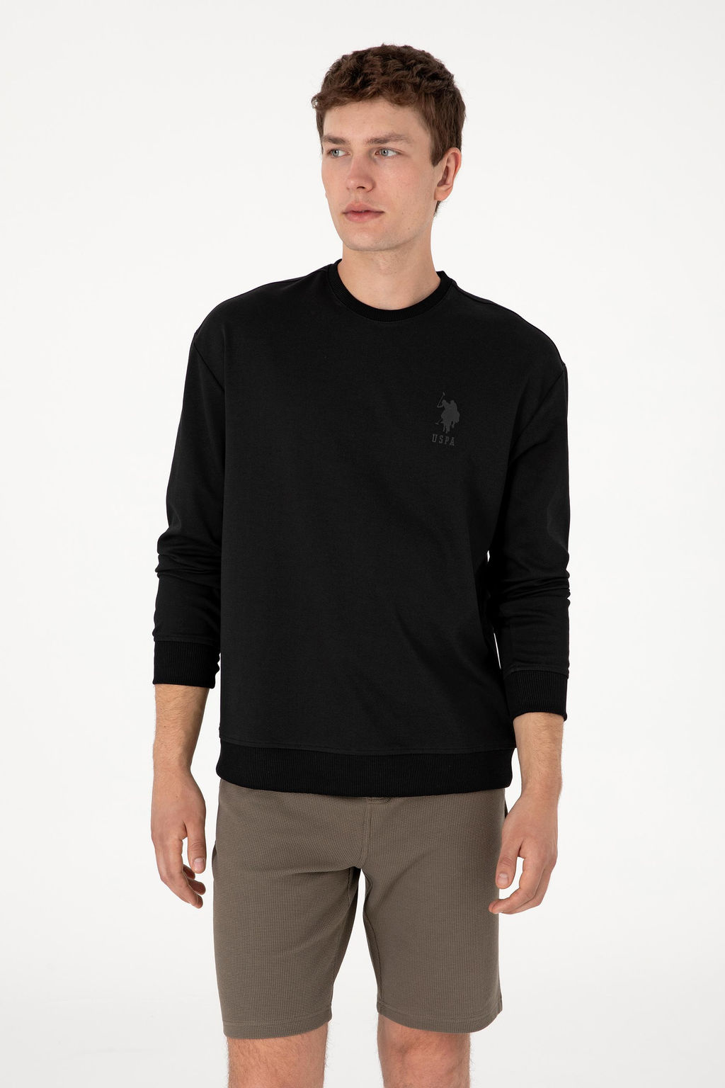 Erkek Siyah Sweatshirt