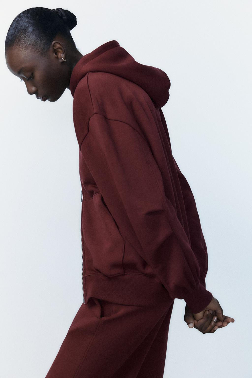 OVERSIZE ZIP-UP HOODIE - Zara фото 23