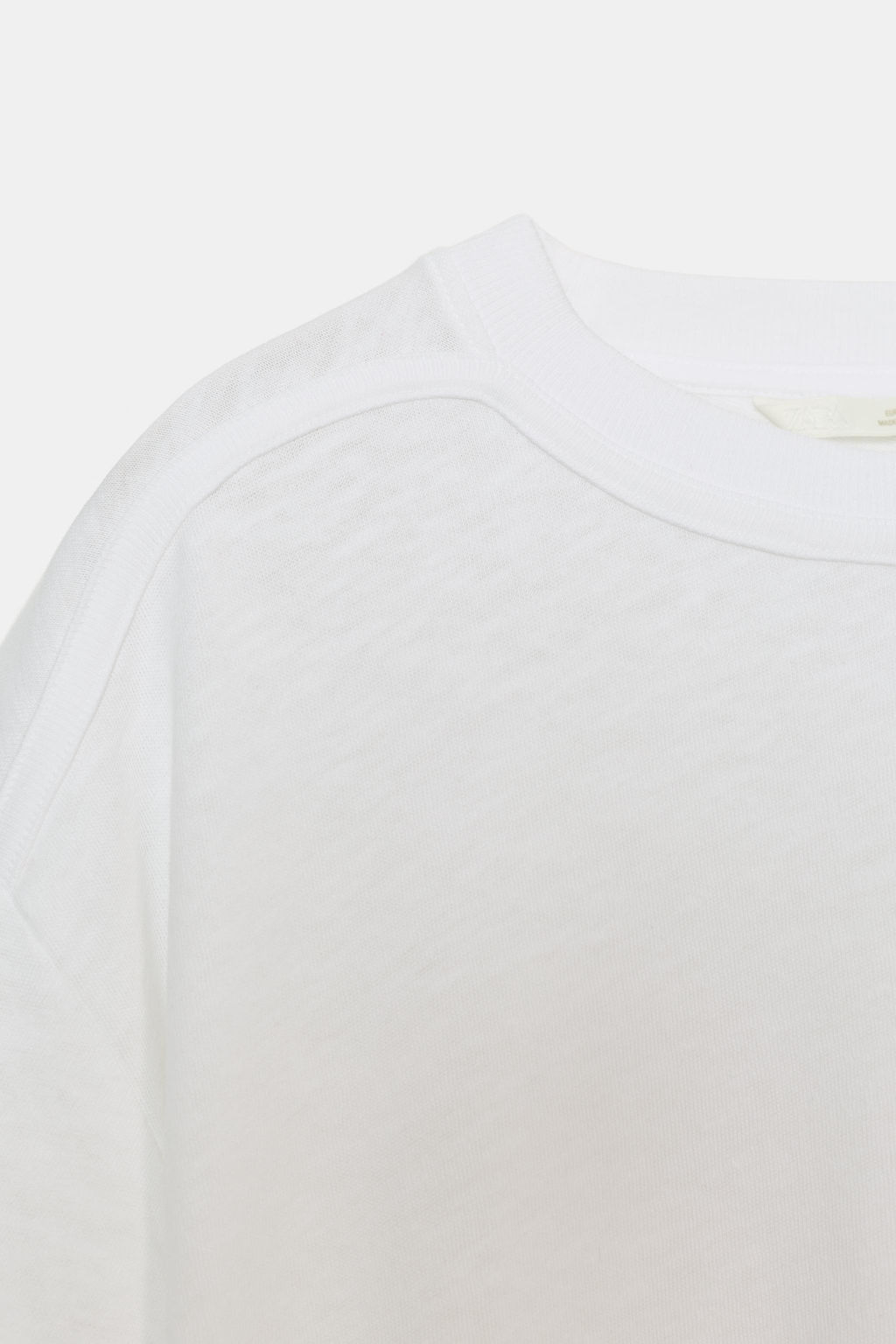 CAMISETA MANGA CORTA ALGOD?N / Blanco
