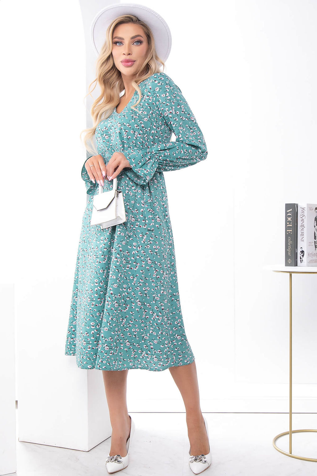 Платье Натали (грин) НЬЮ П7364 - Lt collection фото 9