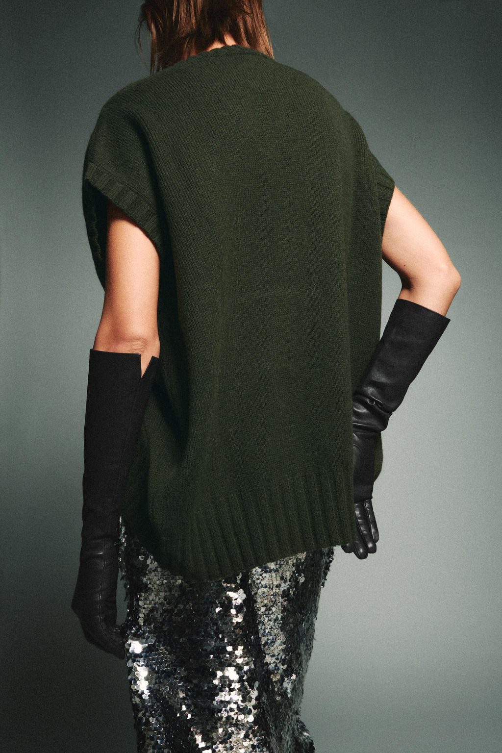 OVERSIZED WOOL WAISTCOAT WITH ASYMMETRIC HEM - Zara фото 2