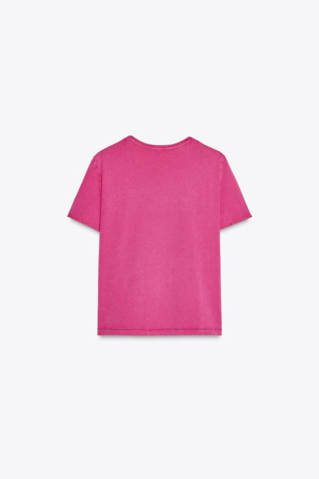 FADED SHORT SLEEVE T-SHIRT - Zara фото 27
