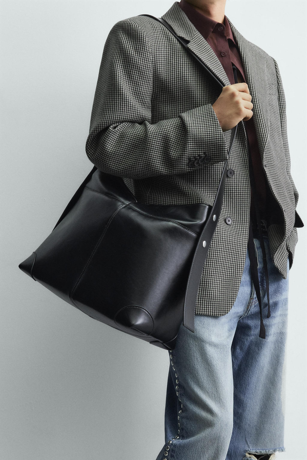 TOPSTITCHED TOTE BAG - Zara фото 8