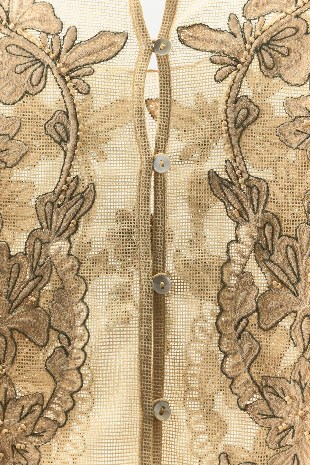 TULLE JUMPSUIT WITH EMBROIDERY AND BEADS - Zara фото 9