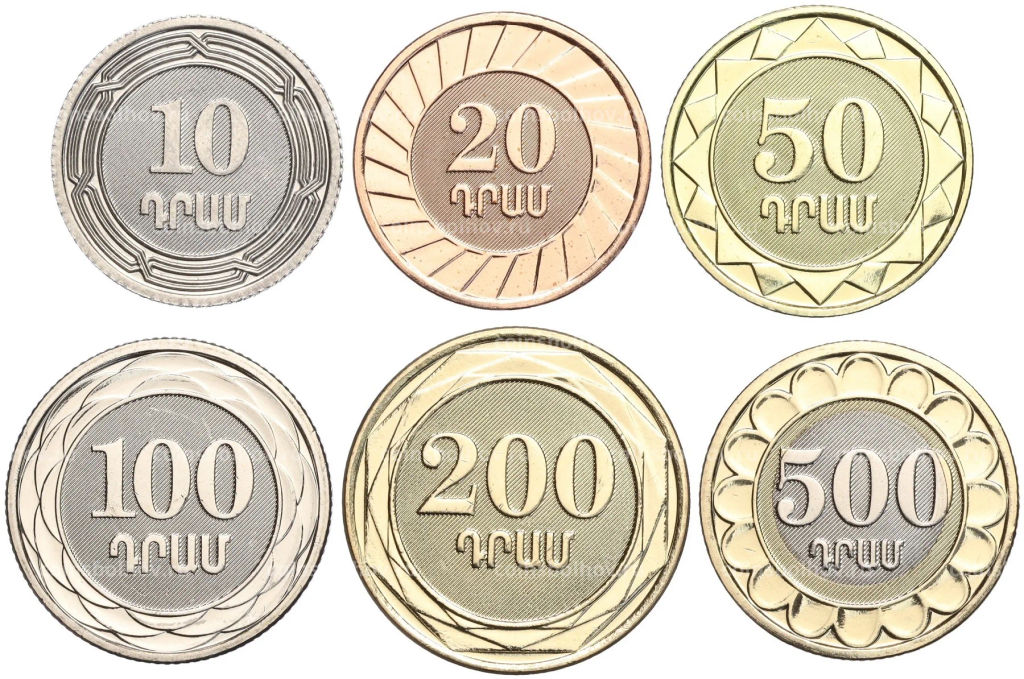 Набор из 6 монет 2023 года Армения 30 лет национальной валюте