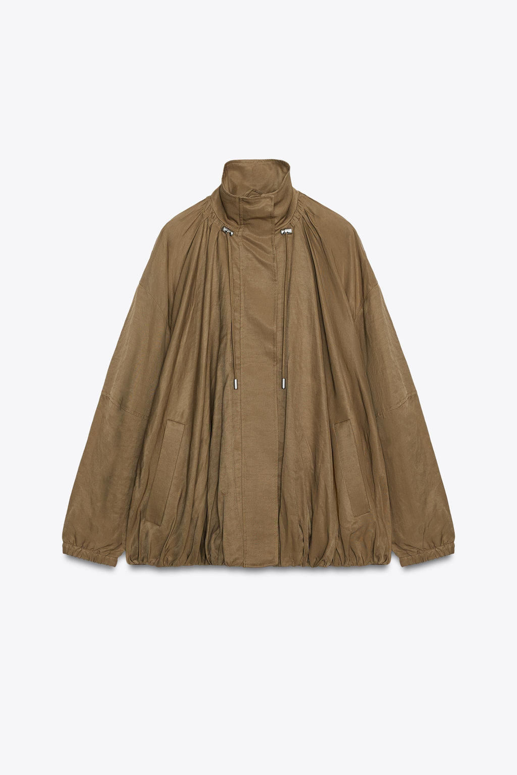 ZW COLLECTION FLUID BOMBER JACKET - Zara фото 5