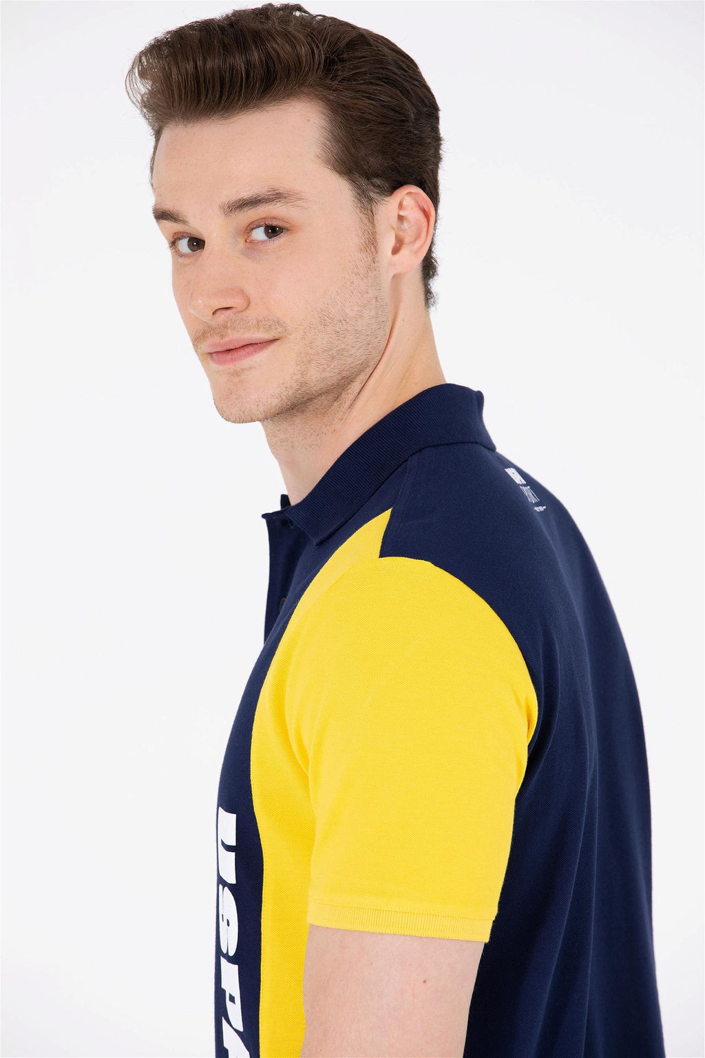 Мужская темно-синяя футболка с воротником-поло Неожиданная скидка в корзине - U.s. polo assn фото 3