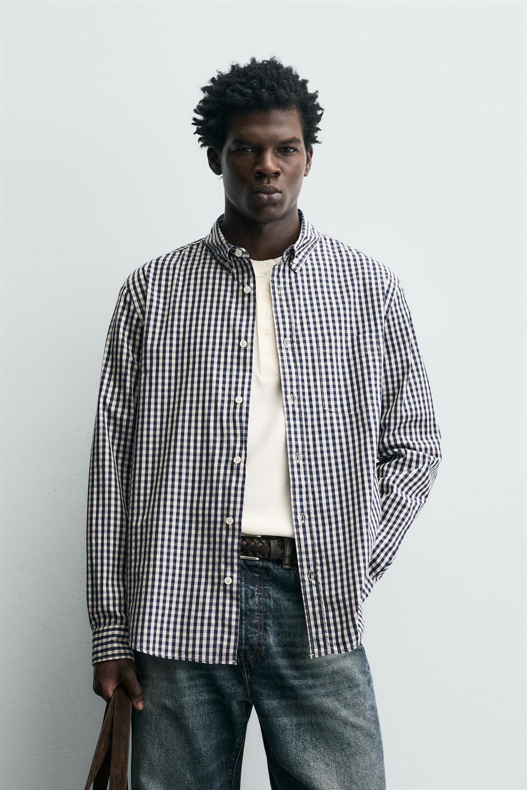 CHECK SHIRT WITH POCKET - Zara фото 2