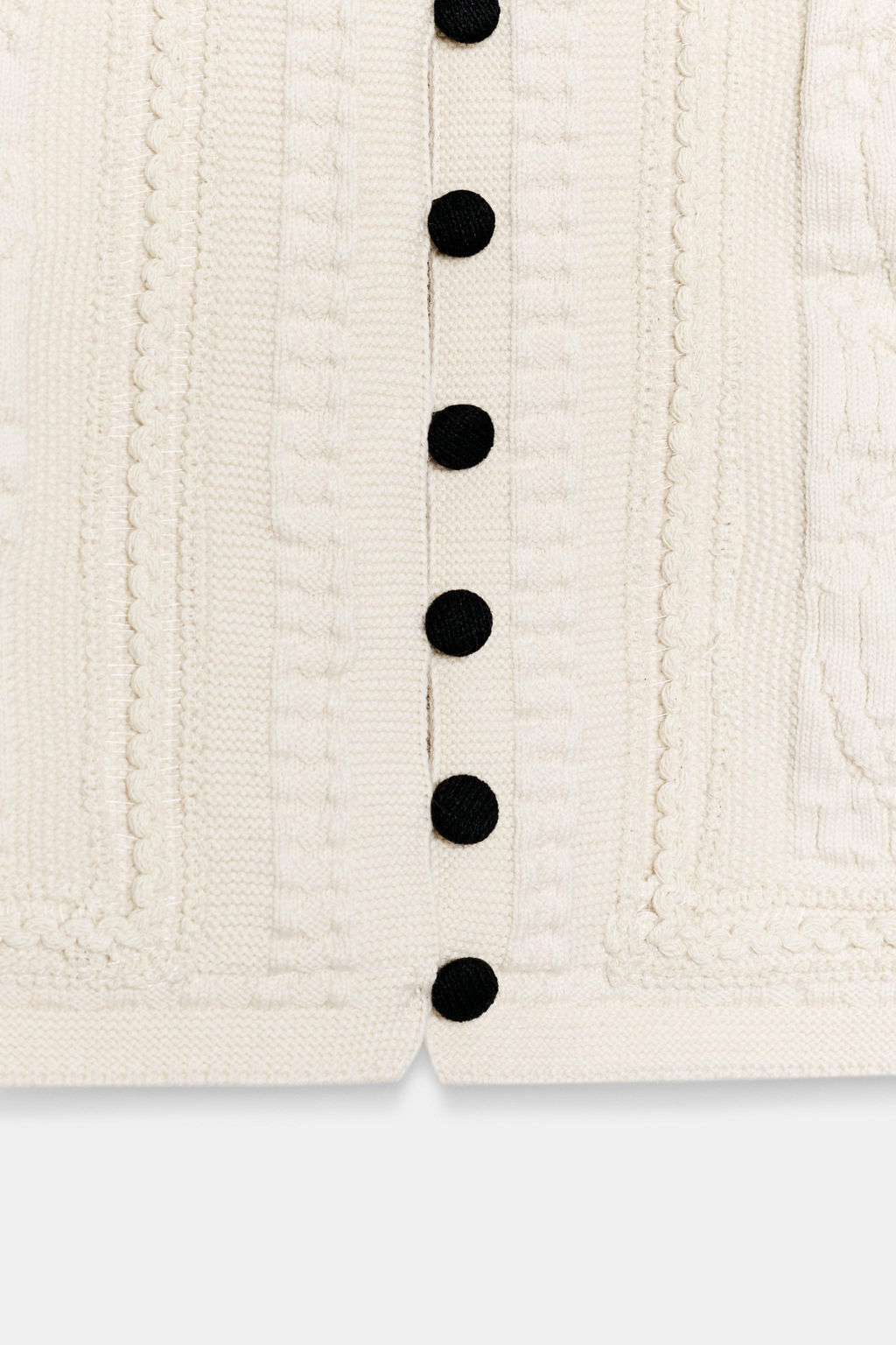 TOP CHALECO PUNTO ESTRUCTURA / Crudo - Zara фото 9