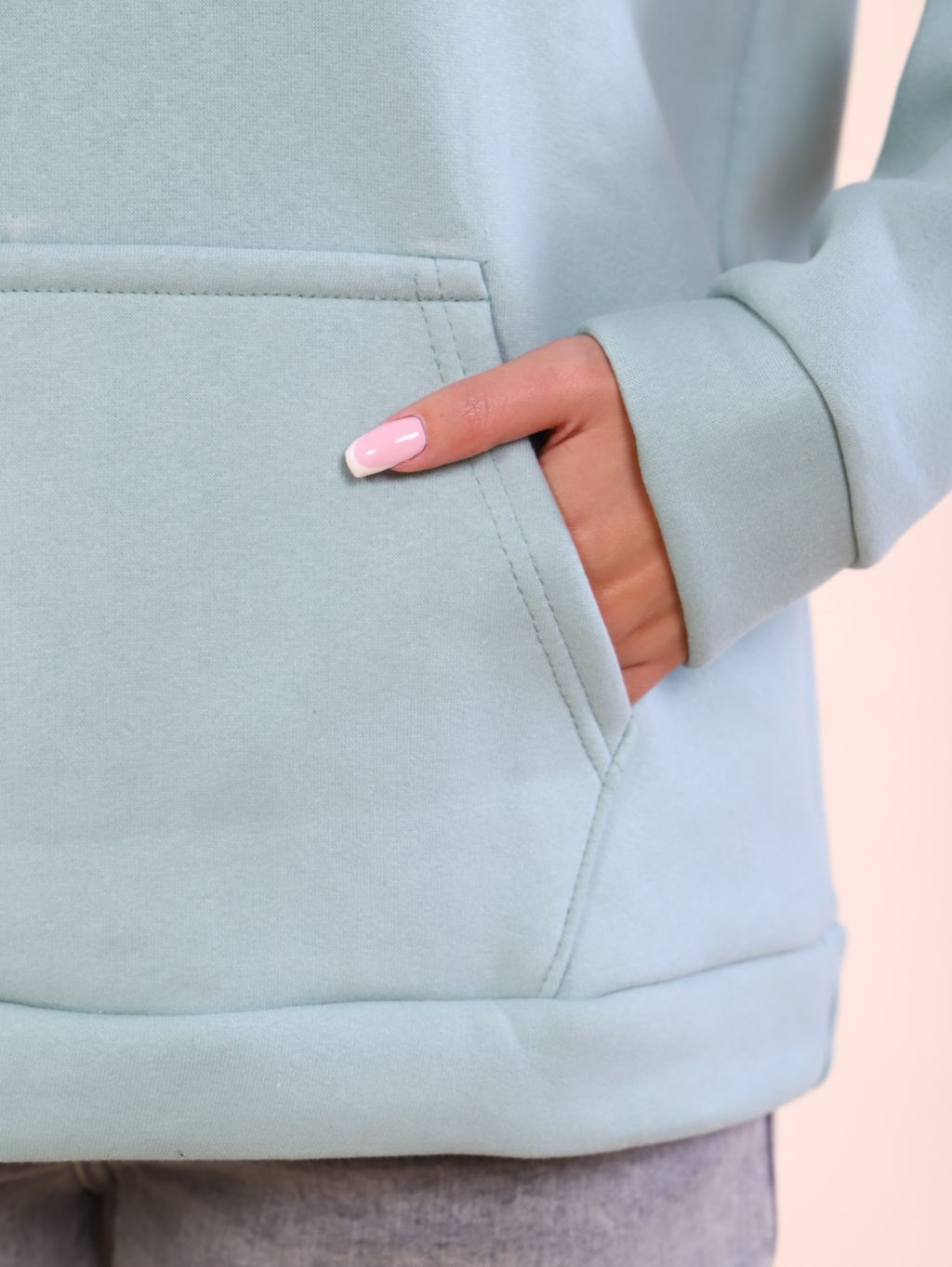 М340 Толстовка Ангелина (ментол) - Иванушка-трикотаж фото 2