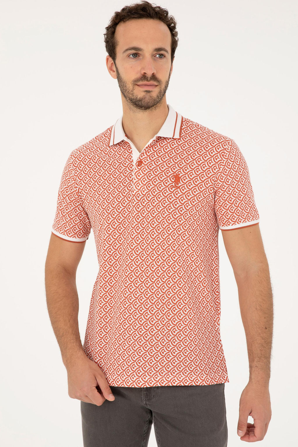 U. S. Polo Assn / Мужская футболка с пудрой - U.s. polo assn фото 3