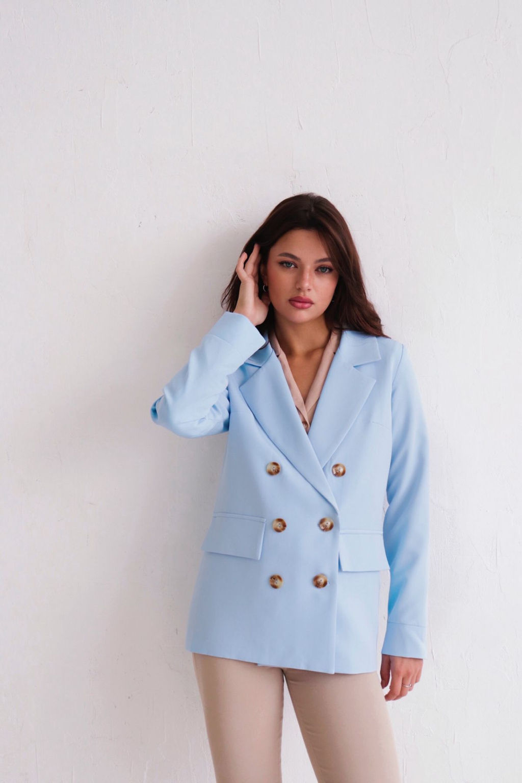 Двубортный жакет с английским воротником - Martichelli фото 156