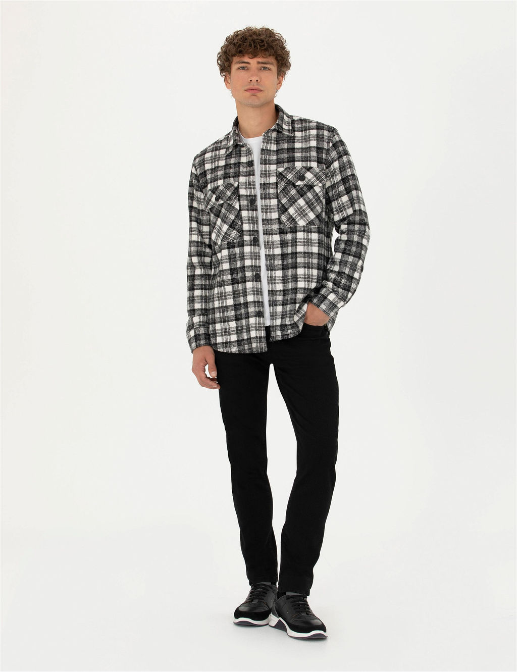 Siyah Oduncu Oversize G_mlek - Pierre cardin фото 4