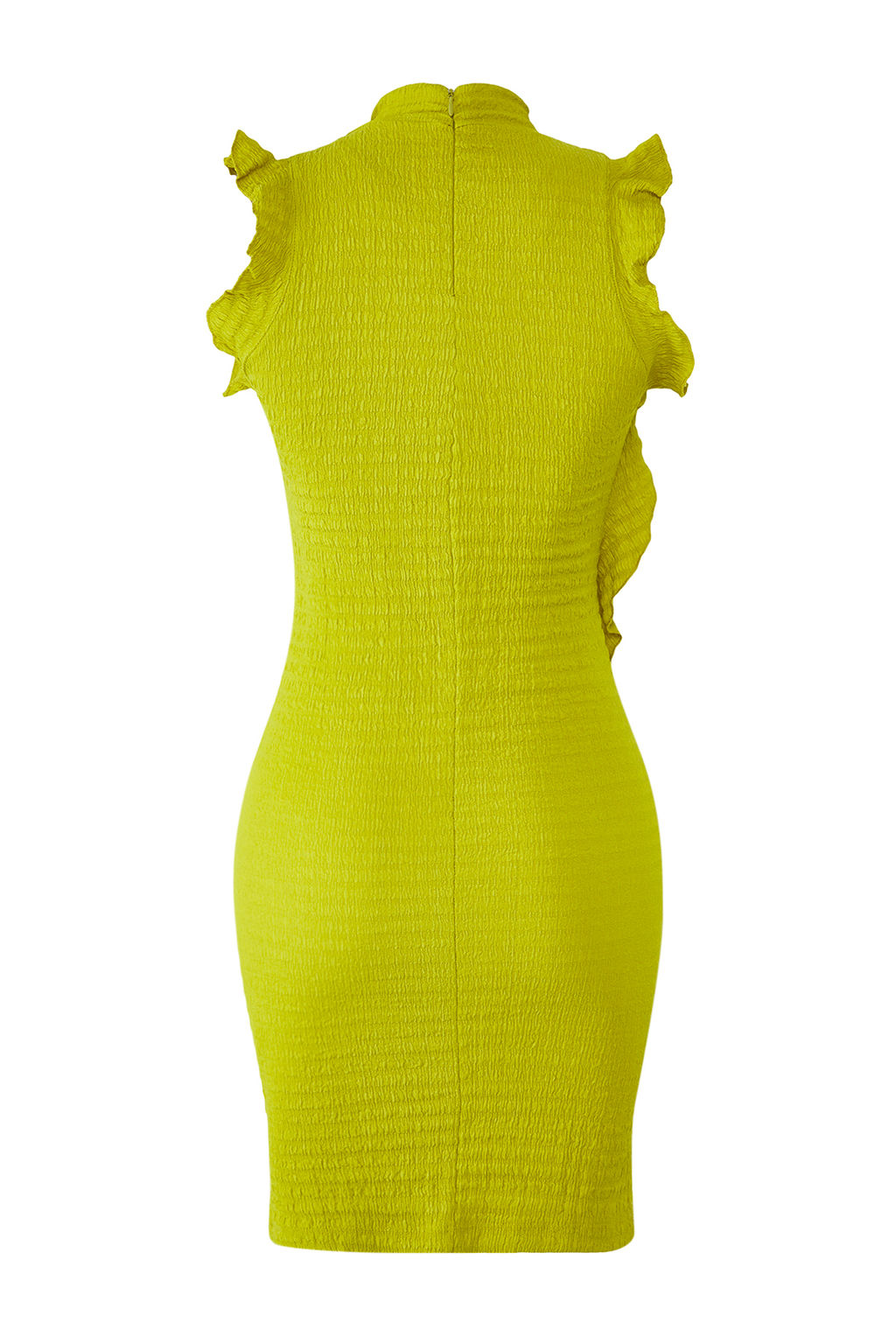 TRENDYOLMILLA Limited Edition Yag Yesili F?rf?r Detayl? Bodycone/Vucuda Oturan Mini Orme Elbise TWOSS25EL00591