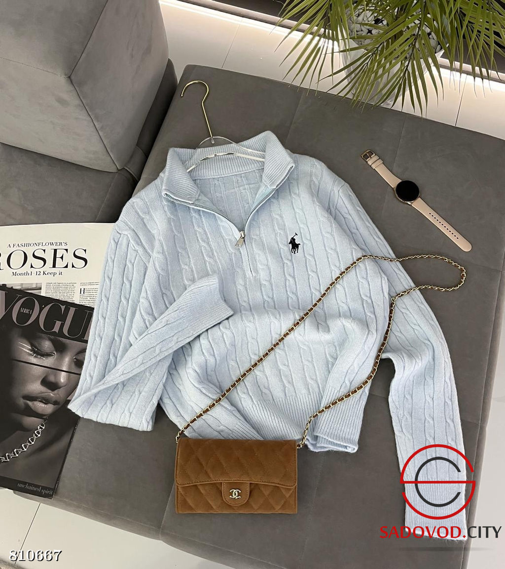 Свитер женский на полузамке - Bruno фото 4